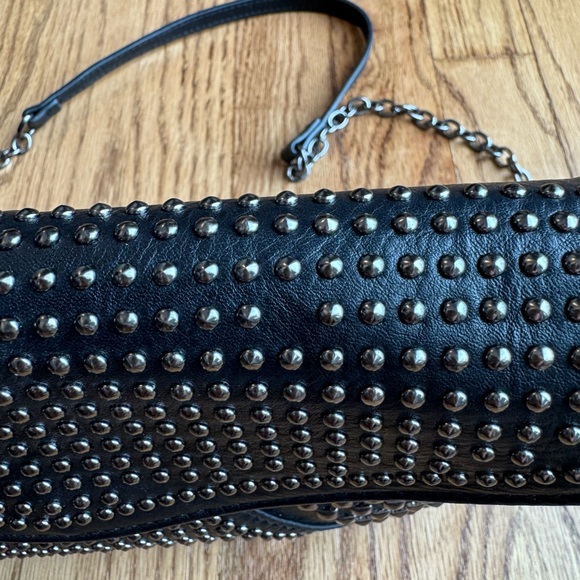 MMS Design Studio Black Studded Envelope Crossbody - Picture 6 of 6